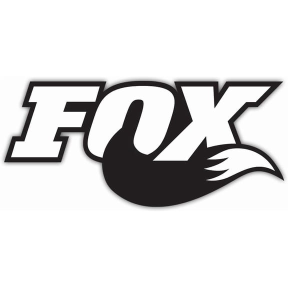 Fox Tail Racing Waterproof Sticker for Car, Truck, SUV, Window, Bumper, Laptop, Helmet, & Motocross (2.25" x 5")