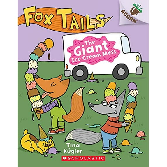 Pre-Owned The Giant Ice Cream Mess: An Acorn Book (Fox Tails #3): Volume 3 (Paperback) 1338561723 9781338561722