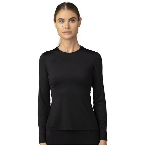 Fox Tecbase Long Sleeve Womens Shirt (Medium, Black)