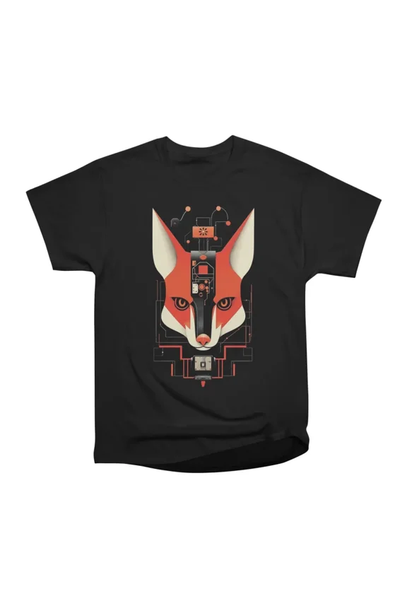 Fox Tech T-Shirt Tee Gift For Him Merch For Her Apparel For Friend