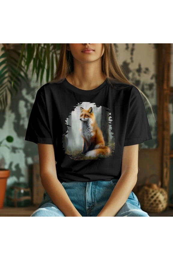 Fox Tee, Fox In The Forest, Foxy , Red Fox Nature's Beauty Fox Lover Gift | eBay