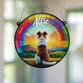 thumbnail image 1 of Fox Terrier Acrylic Suncatcher Rainbow Bridge Window Hanging Memorial Dog Lover Personalized, 1 of 5