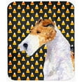 thumbnail image 1 of Fox Terrier Candy Corn Halloween Portrait Mouse Pad, Hot Pad Or Trivet, 1 of 1