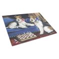 thumbnail image 1 of Fox Terrier Checkmates Glass Cutting Board Large PPP3261LCB, 1 of 2
