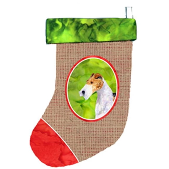 Fox Terrier Christmas Stocking