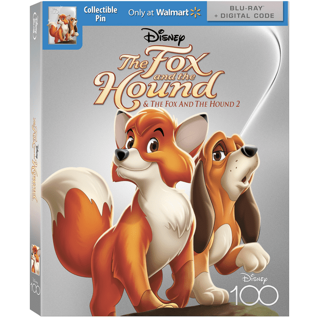 Fox & The Hound Disney100 Edition Walmart Exclusive (Bluray + DVD