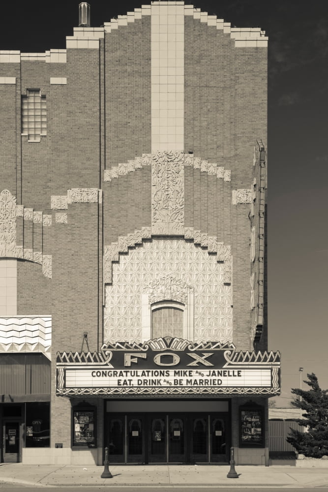 Fox Theatre building Hutchinson Reno County Kansas USA Canvas Art - Panoramic Images (24 x 36)