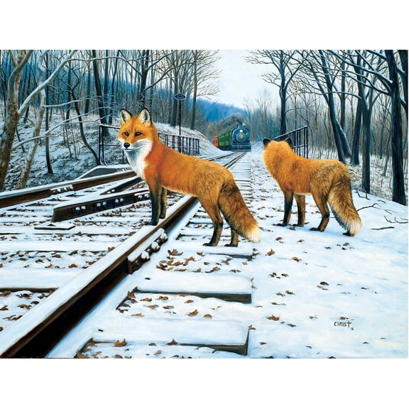 Fox Tracks 500 Piece Jigsaw Puzzle by SunsOut