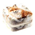 thumbnail image 1 of Fox Travel Portable Square Jewelry Display Necklace Organizer Storage Box, 1 of 6