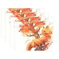 thumbnail image 1 of Fox Tree and Leaves 12×18 inch Placemats Heat Resistant Washable Foldable Rectangular Placemats Set Decoration Indoor Outdoor for Kitchen Dining Table 1PC, 1 of 8