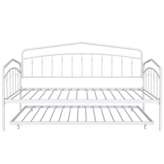 Fox Twin Daybed with Twin Trundle, White