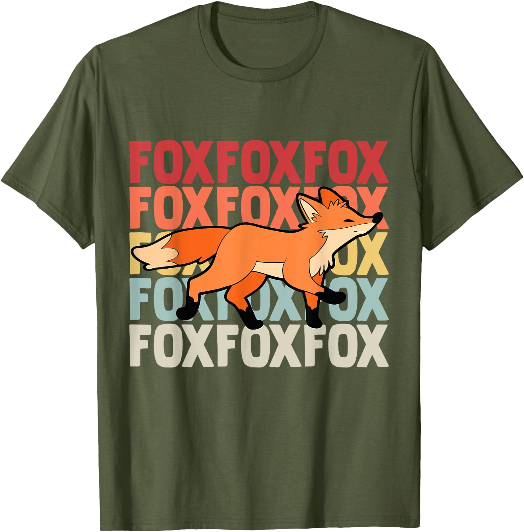Fox Unisex T-Shirt for Men Women Kidss,Black Color,Size YL
