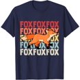thumbnail image 1 of Fox Unisex T-Shirt for Men Women Kidss,Navy Color,Size 5XL, 1 of 5