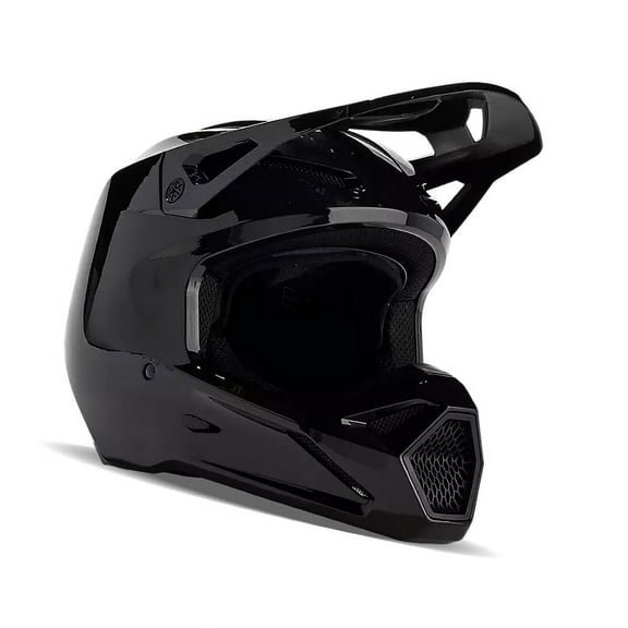 Fox V1 Solid Helmet (Md, Black)
