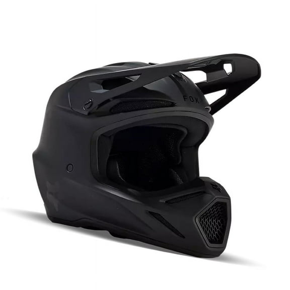 Fox V3 Solid Helmet (Medium, Matte Black)
