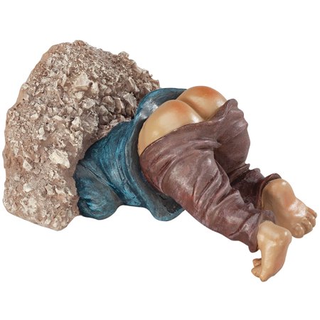Fox Valley Traders 10” Little Digger Garden Gnome Statue, Durable Weatherproof Polyresin