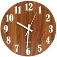 thumbnail image 1 of Wood Glow in the Dark Wall Clock, 1 of 3