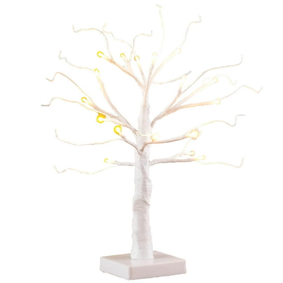Fox Valley Traders 18” All Seasons Artificial Tree, Pre-Lit White Wire