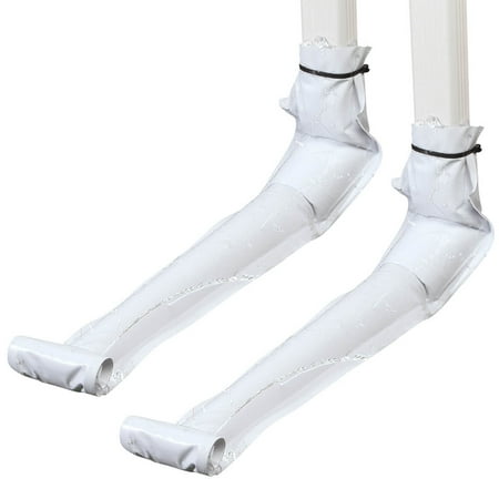 White Downspout Extension, Set of 2 Rain Gutter Flexible, Drain Downspout Extender, Down Spout Drain Extender, Gutter Connector Rainwater Drainage, Extendable