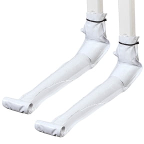 White Downspout Extension, Set of 2 Rain Gutter Flexible, Drain Downspout Extender, Down Spout Drain Extender, Gutter Connector Rainwater Drainage, Extendable