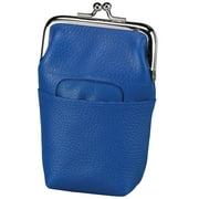 Fox Valley Traders Cigarette Case, Leather, Blue