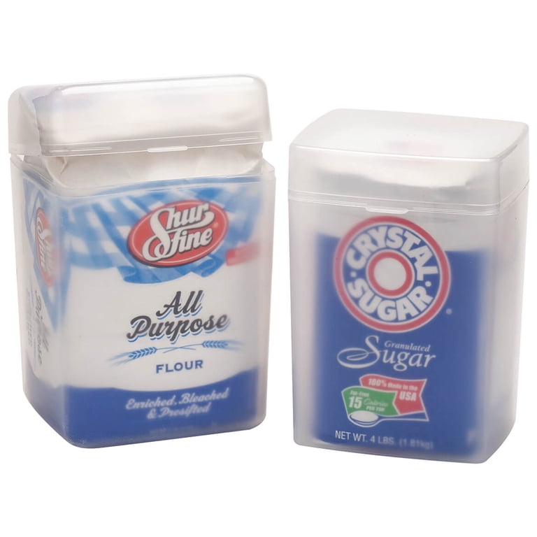 Fox Valley Traders Flour & Sugar Storage Containers | Snap-Tight Lid Baking Canisters | Dishwasher Safe Kitchen Containers