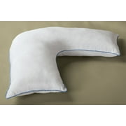 L-Shape Body Support Pillow for Knees, Spine, Neck & Shoulders, White