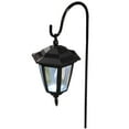 thumbnail image 1 of Solar Hanging Light, Black, LED, Water Resistant, 9" H x 5.5" W x 6.5" D, Path & Landscape Light, 1 of 4