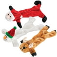 thumbnail image 1 of Stuffing Free Chrisas Dog Toys, Set of 3, 1 of 5