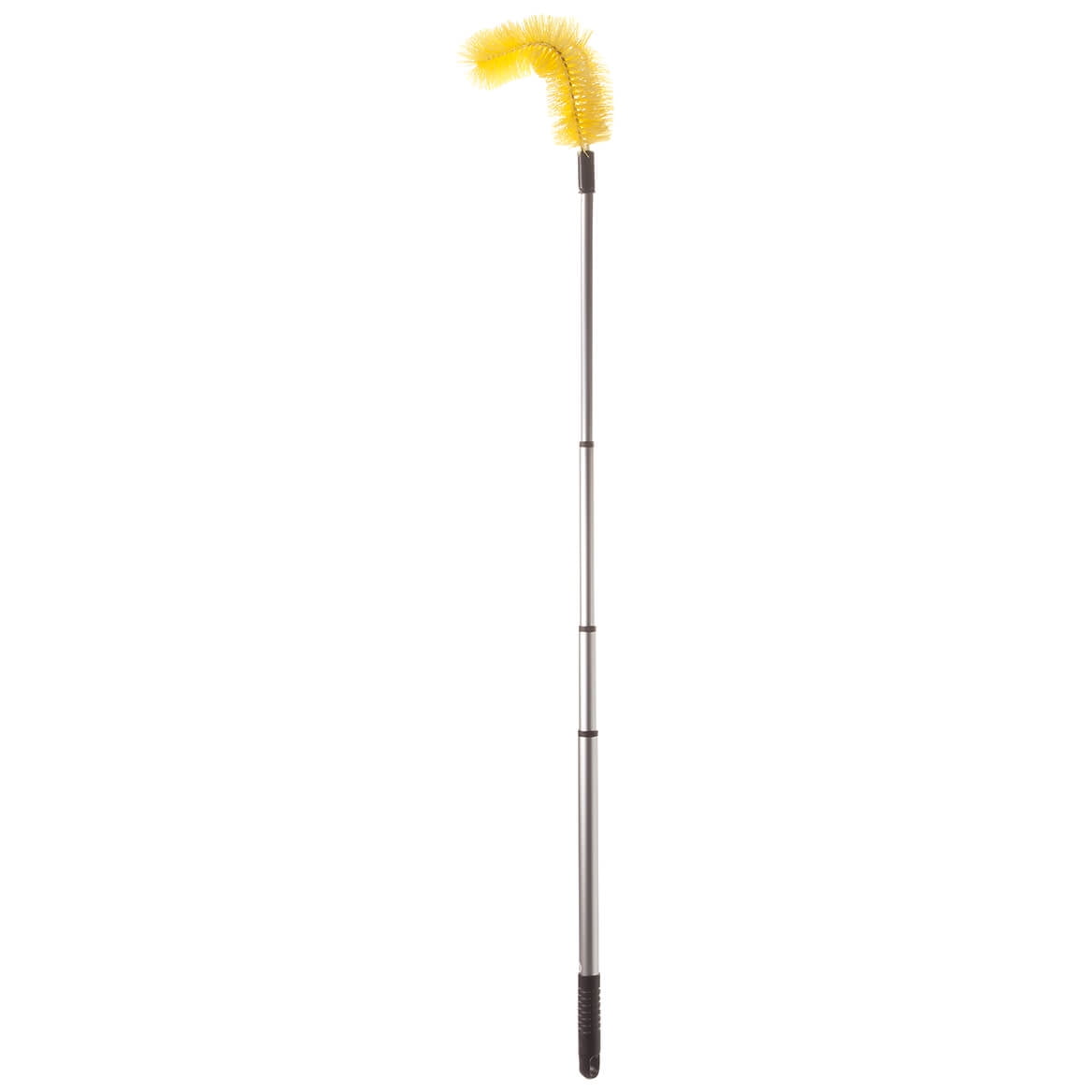 Car Wash Brush with Long Handle(5FT-11FT),12 Yellow Brush Head,Water Flow  Extension Pole with an ON/OFF Switch,Car Washing Brush with Hose Attachment