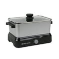 thumbnail image 1 of West Bend Versatility Cooker with Storage Bag and Non-Stick Surface, 5 Qt. Capacity, in Silver (87905), 1 of 17