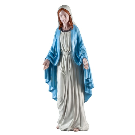 Fox Valley Traders Virgin Mary the Blessed Mother Statue, Sculpture for Your Garden/Lawn/Patio, Weather-Resistant Resin, 19 ½” Tall