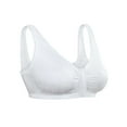thumbnail image 1 of Comfort Sleep Bra, Front Closure, White, Size 40, 1 of 6