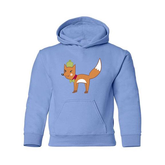 Fox With A Bow Tie Hoodie Juniors -Image by Shutterstock,  Medium