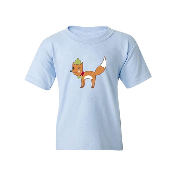 Fox With A Bow Tie T-Shirt Juniors -Image by Shutterstock, x-Small