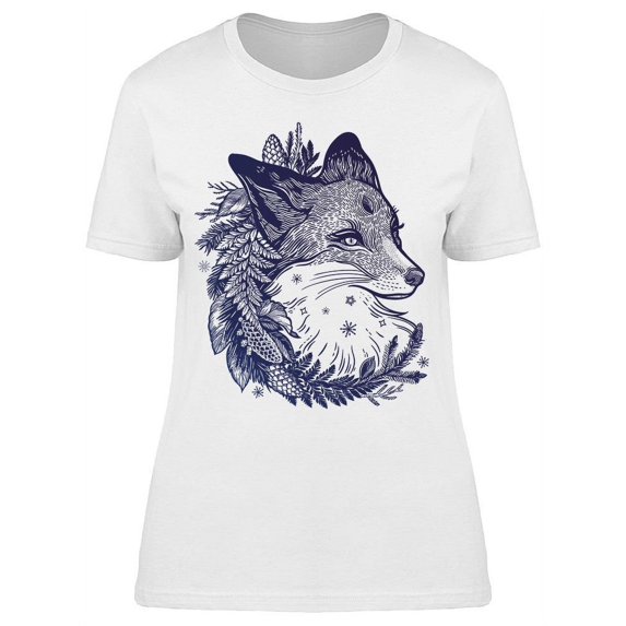 Fox With A Wreath T-Shirt Women -Image by Shutterstock, Female Small