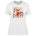 thumbnail image 1 of Fox With Flowers On Garden Tee Women's -Image by Shutterstock, 1 of 2