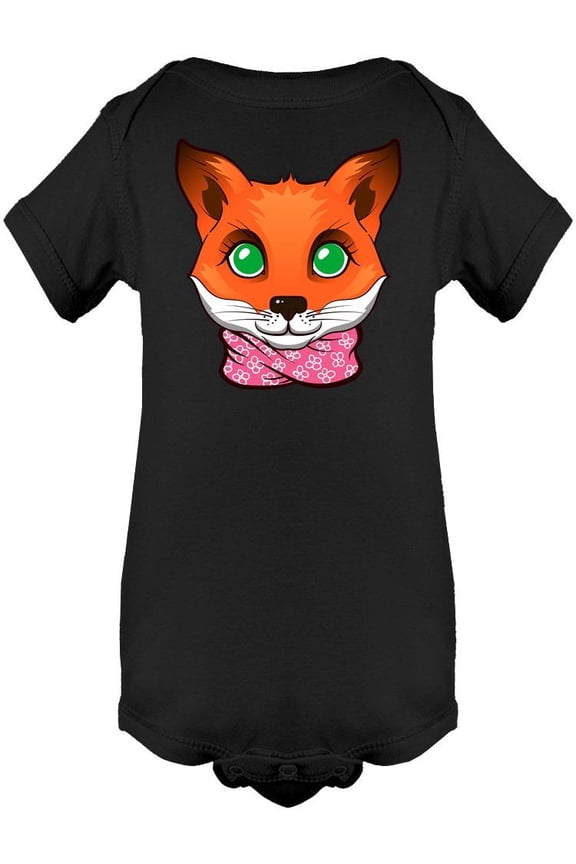 Fox With Green Eyes Bodysuit Infant -Image by Shutterstock, Newborn