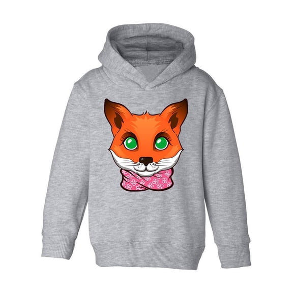 Fox With Green Eyes | Hoodie Toddler | Size Heather (Hoodie),5T (Toddler),Toddler