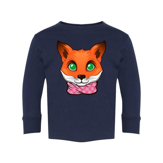 Fox With Green Eyes Long Sleeve Toddler -Image by Shutterstock, 2 Toddler