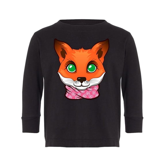 Fox With Green Eyes Long Sleeve Toddler -Image by Shutterstock, 3 Toddler
