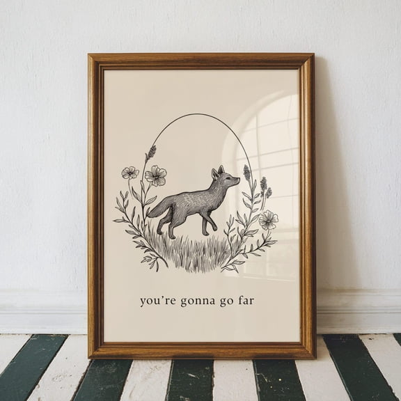 Fox Woodland Nursery Wall Art Home Decor