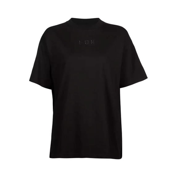 Fox Wordmark Premium Womens T-Shirt (Medium, Black)