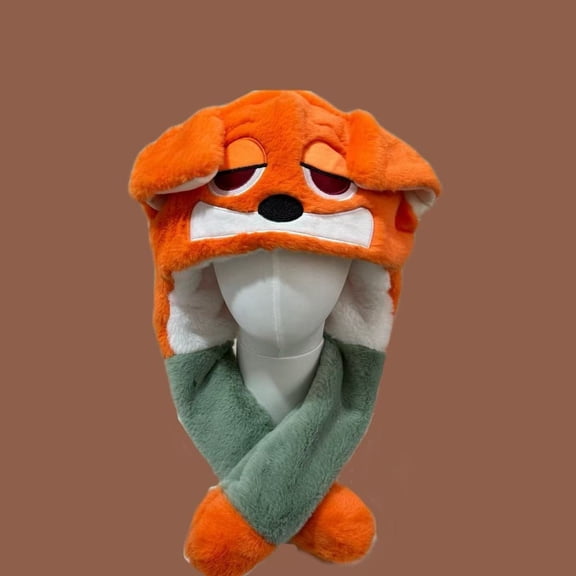 Fox and Bunny Animal Plush Hat Cute Cartoon Autumn/Winter Couple Warm Winter Hat