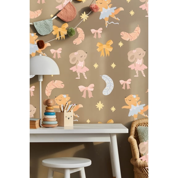 Fox and Mouse Ballerinas Wall Decals (24 Pack) se241