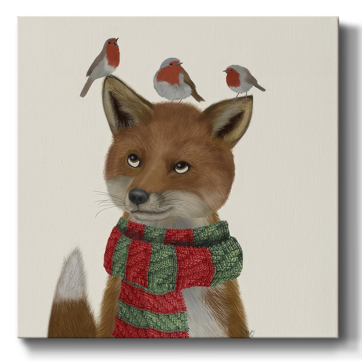 Fox and Robins- Gallery Wrapped Canvas