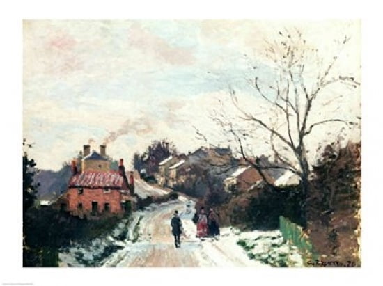 Fox hill Upper Norwood 1870 Canvas Art - Camille Pissarro (36 x 24)