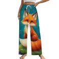 thumbnail image 1 of Fox in Enchanted Garden Pajama Pants Breathable with Pockets Pajamas For Lady Vintage Sleeping Pants Bedroom Homewear, 1 of 6
