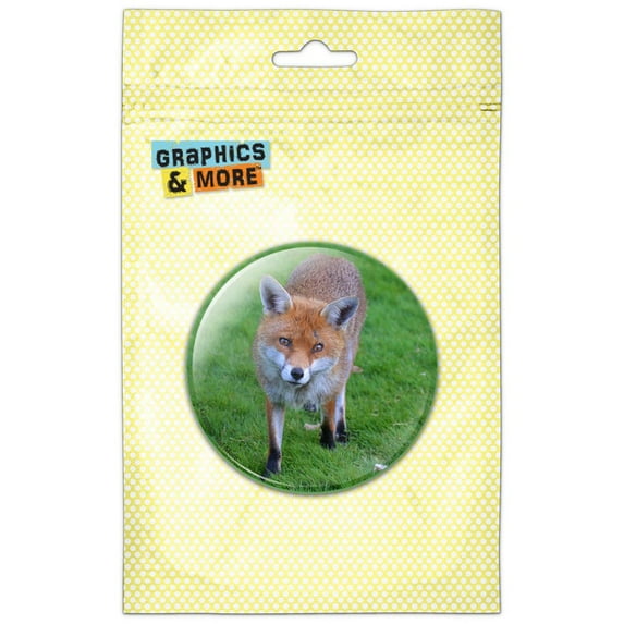 Fox in Grass Refrigerator Button Magnet