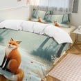 thumbnail image 1 of Fox in Winter Forest Bedding Set Couple Bedclothes Pillowcase Customized Home Textiles Bed Set for Bedroom Decoration, 1 of 6